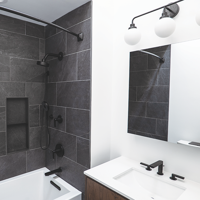 Ulster County Bathroom Remodel — bathroom in Kerhonkson, NY by Timber Design + Build