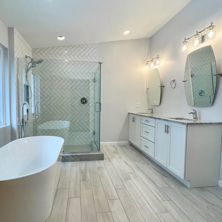 Master Bathroom Renovation — bathroom in Wallkill, NY by Timber Design + Build